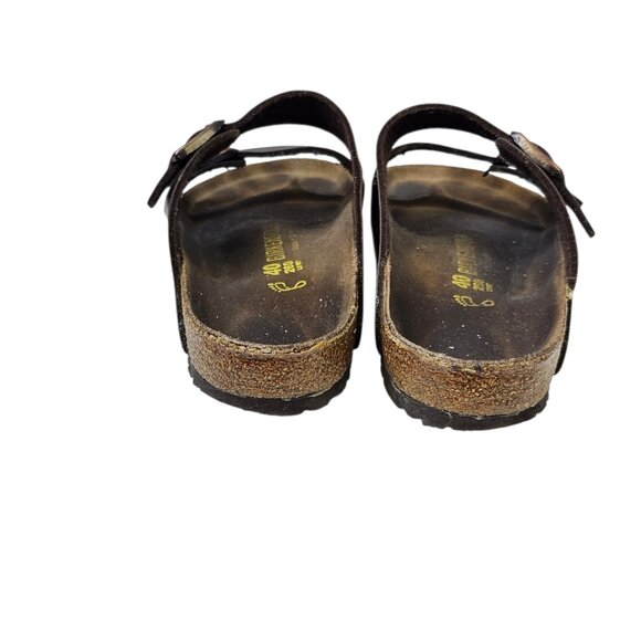 Birkenstock Womens Arizona Leather Sandals, Brown, Slides, Buckle, Size 9 - Picture 5 of 8
